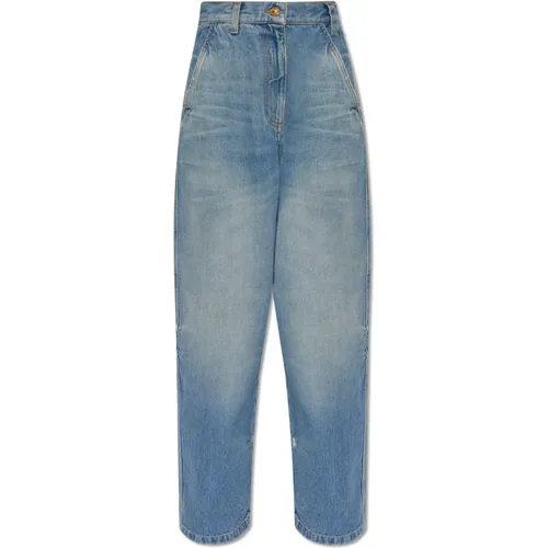Jeans mit Logo , Damen, Größe: W26 - Palm Angels - Modalova