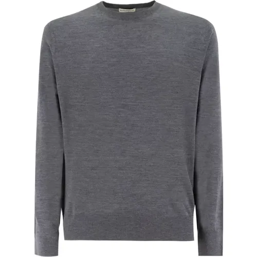 Mineral Colored Wool Sweater for Men , male, Sizes: 2XL, 3XL, L - Ballantyne - Modalova