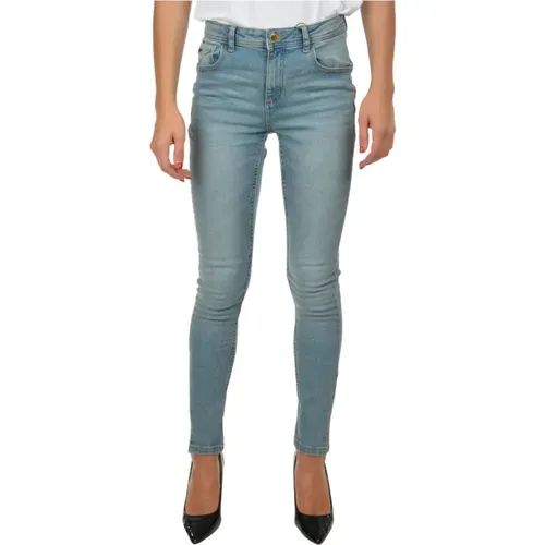 Skinny Five-Pocket Waschen Jeans , Damen, Größe: W29 - YES ZEE - Modalova