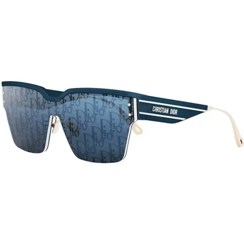 Blaue Spiegelglas Stilvolle Sonnenbrille , unisex, Größe: ONE Size - Dior - Modalova