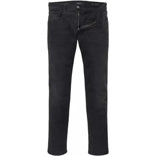 Slim-fit Hyperflex Bio Jeans , Herren, Größe: W32 L34 - Replay - Modalova