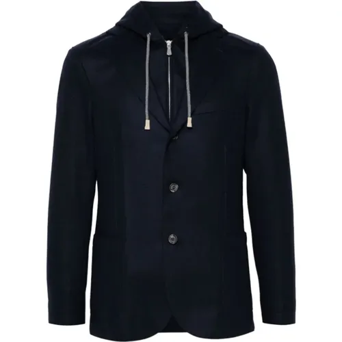 Wollmischung Blazer mit Kapuze - Eleventy - Modalova