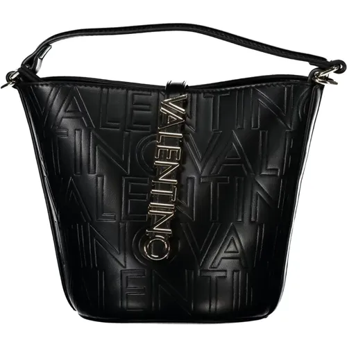 Schwarze Eimer-Tasche mit Verstellbarem Riemen , Damen, Größe: ONE Size - Valentino by Mario Valentino - Modalova