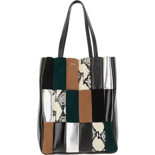 Luxuriöse Patchwork-Lederschultertasche - Khaite - Modalova