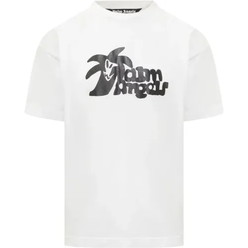 Weiße T-Shirts und Polos , Herren, Größe: L - Palm Angels - Modalova