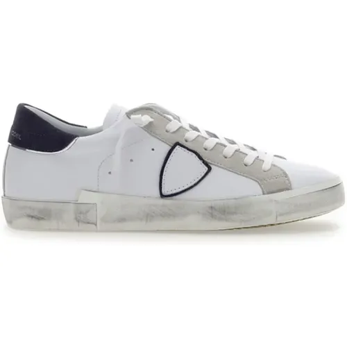 Vintage-inspired Sneakers with Casual Design , male, Sizes: 8 UK, 6 UK, 10 UK, 11 UK, 7 UK - Philippe Model - Modalova