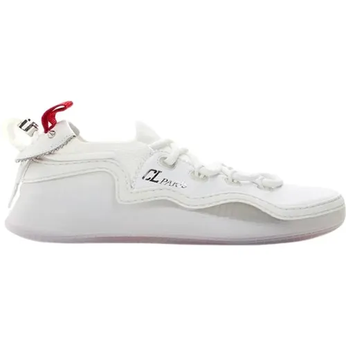 Weiße Ledersneaker , Damen, Größe: 35 EU - Christian Louboutin - Modalova