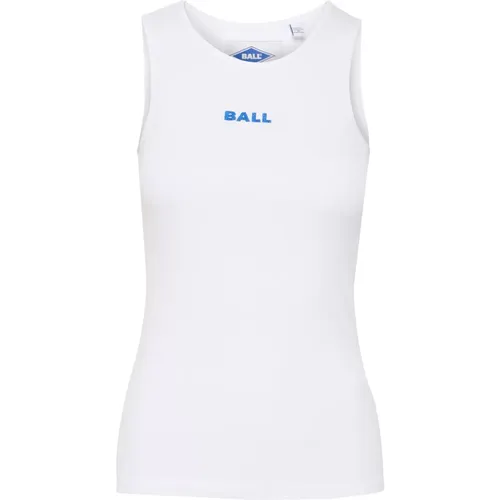 Sporty Tank Top with Embroidered Logo , female, Sizes: L, 2XL, XL, M, 2XS, S - Ball - Modalova