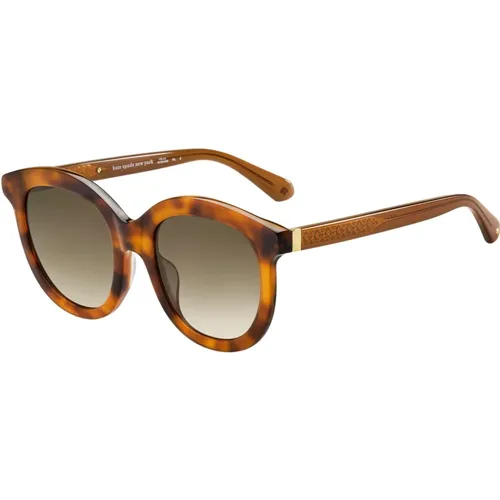 Lillian/G/S Sunglasses in Havana/ Shaded,/Grey Shaded Lillian Sunglasses - Kate Spade - Modalova