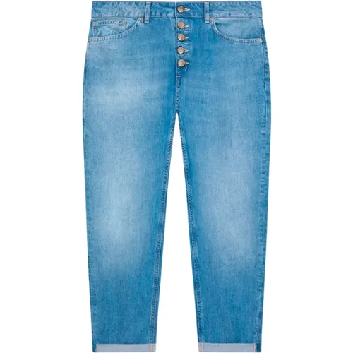 Bootcut Jeans with Faded Thighs , female, Sizes: W29, W28, W26, W27, W25 - Dondup - Modalova