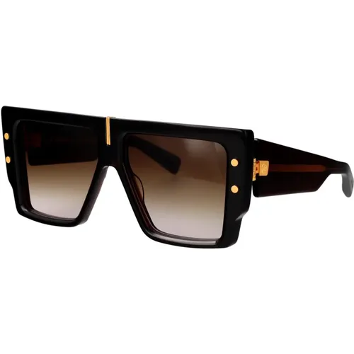 Stylish Sunglasses B - Grand , unisex, Sizes: 57 MM - Balmain - Modalova