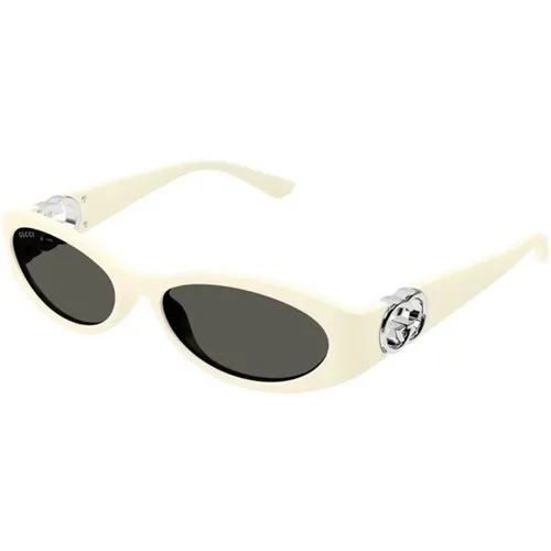 Ivory Grey Sunglasses Gg1660S , female, Sizes: 54 MM - Gucci - Modalova