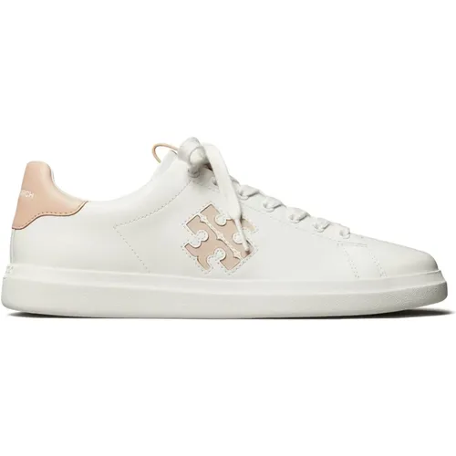 Retro-inspirierte Double T Howell Court Sneaker , Damen, Größe: 38 EU - TORY BURCH - Modalova