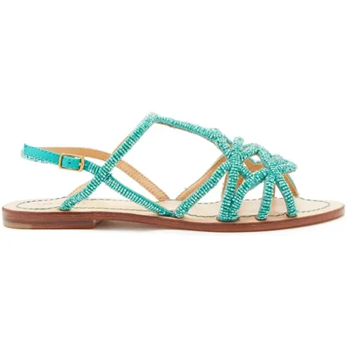 Elegante Capri Sandalen , Damen, Größe: 37 EU - MALIPARMI - Modalova