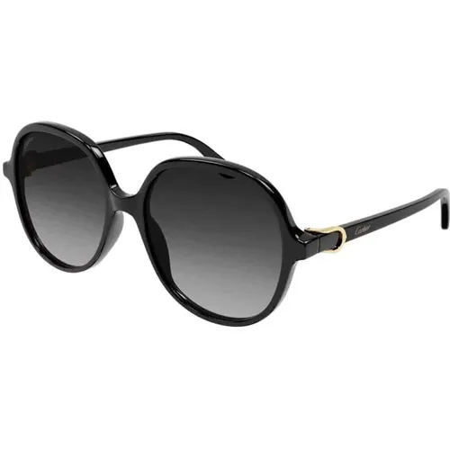 Ct0350S Sonnenbrille, Klassisch Schwarz, Langlebig und Bequem - Cartier - Modalova