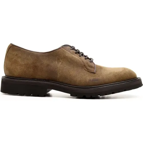 Beige Schnürschuhe für Herren , Herren, Größe: 45 EU - Tricker's - Modalova