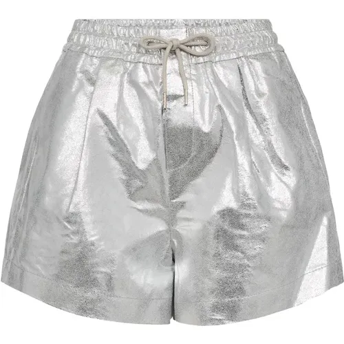 Chic Leather Crackle Shorts & Knickers , female, Sizes: XL, M, L - Co'Couture - Modalova
