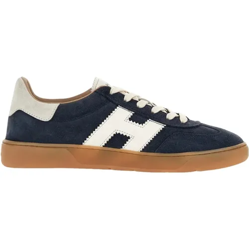 Blaue Lederne Coole Sneakers , Herren, Größe: 40 1/2 EU - Hogan - Modalova