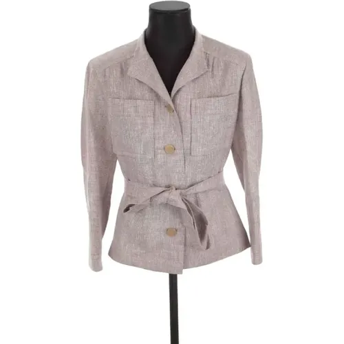 Pre-owned Silk outerwear , female, Sizes: 2XS - Hermès Vintage - Modalova