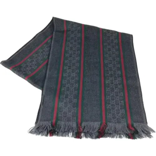 Pre-owned Wool scarves , male, Sizes: ONE SIZE - Gucci Vintage - Modalova