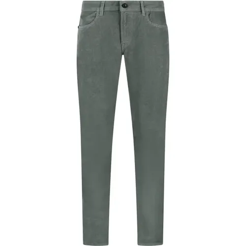 Slim Fit Corduroy Trousers , male, Sizes: W33, W36, W30, W32, W31 - Re-Hash - Modalova