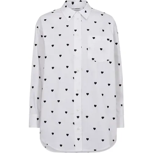 Heartcc Oversize Shirt Bluse , female, Sizes: XL, XS, S, M, L - Co'Couture - Modalova