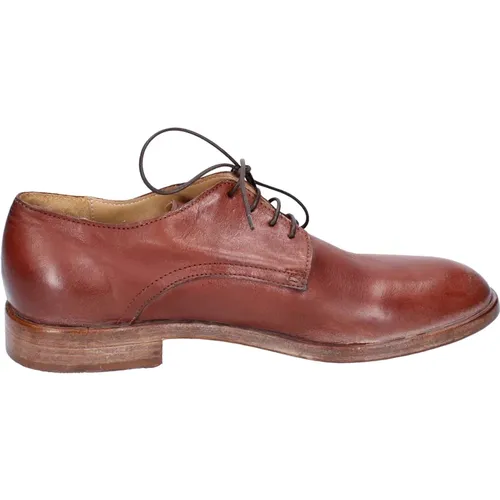 Elegante Vintage Leder Herrenschuhe - MOMA - Modalova