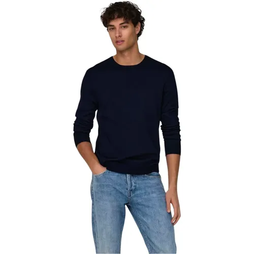 Stylischer Herrenpullover , Herren, Größe: XL - Only & Sons - Modalova