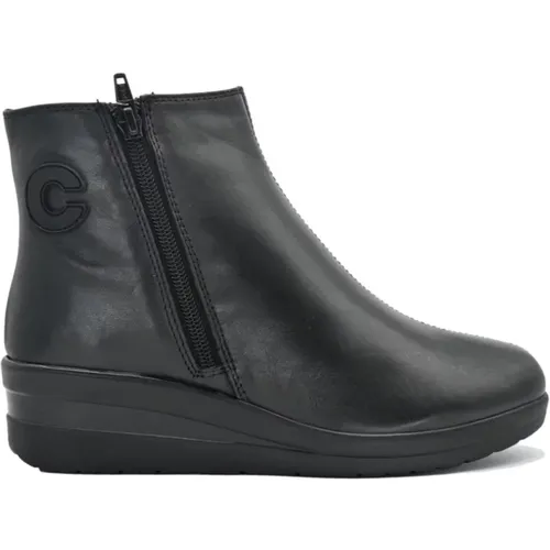 Schwarze Stiefeletten , Damen, Größe: 40 EU - Cinzia Soft - Modalova