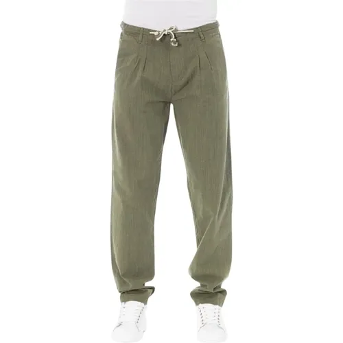 Chino Pants with Button and Zipper , male, Sizes: M, XS, L, S - Baldinini - Modalova