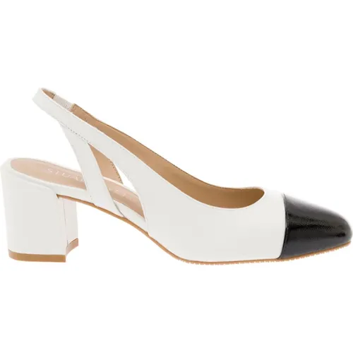 Weiße Leder Slingback Pumps - Stuart Weitzman - Modalova