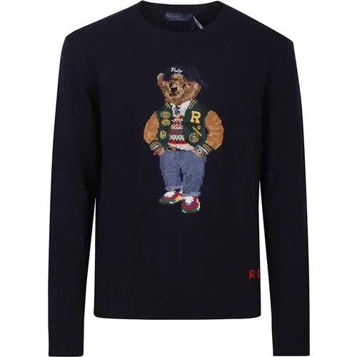 Gemütlicher Bear Sweater für Wintertage , Herren, Größe: M - Ralph Lauren - Modalova