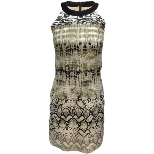 Silk Sleeveless Dress with Snake Print Trim , female, Sizes: XS - Giambattista Valli Pre-owned - Modalova