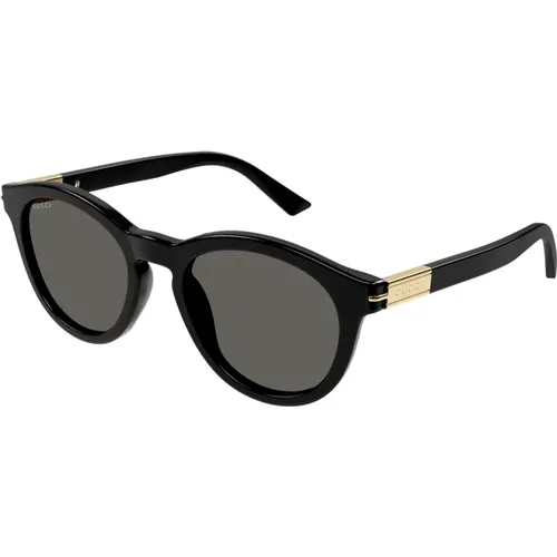 Gold/Grey Sunglasses,Stylische Sonnenbrille GG1501S,Stylish Sunglasses in Havana/Grey - Gucci - Modalova