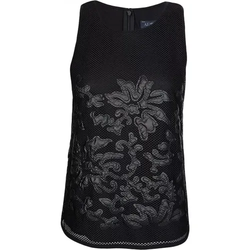 Mesh Top Lace Detail , female, Sizes: 3XS, 2XS - Armani - Modalova