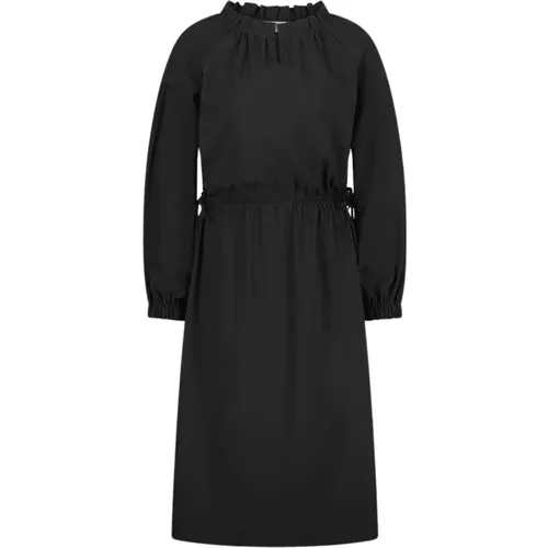 Iris Kleid - Technisches Jersey, Schwarz , Damen, Größe: S - Jane Lushka - Modalova