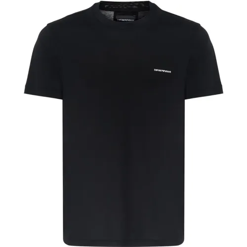 Schwarzes T-Shirt 8N1Td8-0999 , Herren, Größe: M - Emporio Armani - Modalova