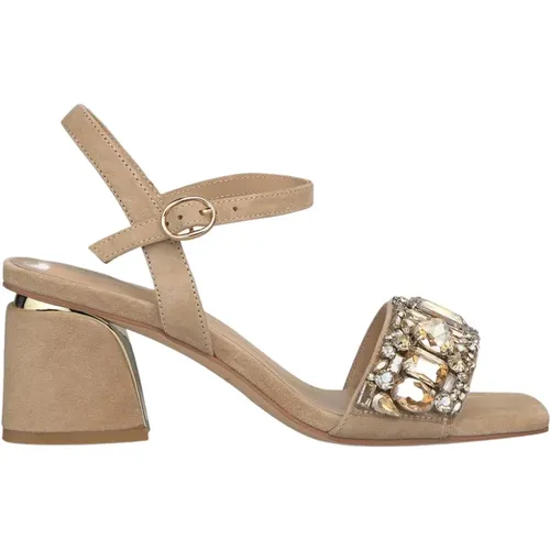 Rhinestone Banded Sandal , female, Sizes: 5 UK, 9 UK, 3 UK, 6 UK, 4 UK, 7 UK - Alma en Pena - Modalova