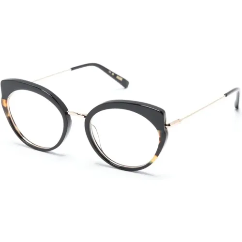 Schwarze Optische Brille für den Alltag , Damen, Größe: 49 MM - Kaleos - Modalova