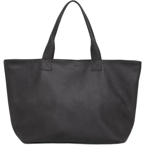 Leather Shopper Bag Estera , female, Sizes: ONE SIZE - Look made with love - Modalova