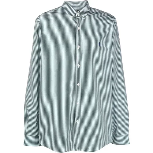 Cotton Stripe Popeline Sport Shirt , male, Sizes: S - Ralph Lauren - Modalova