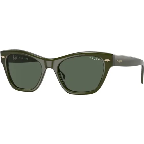 Shaded Sunglasses, Sunglasses,Opal Brown Sunglasses with Brown Shaded Lenses,Dark Havana Sunglasses - Vogue - Modalova