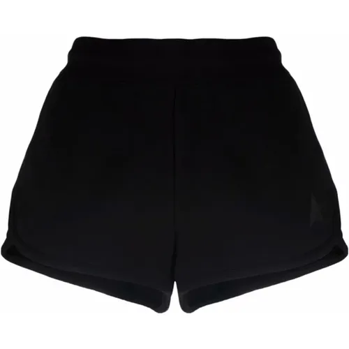 Schwarze Baumwollshorts mit Sternenlogo - Golden Goose - Modalova