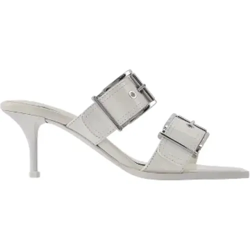 Pre-owned Leather sandals , female, Sizes: 7 UK - Alexander McQueen Pre-owned - Modalova