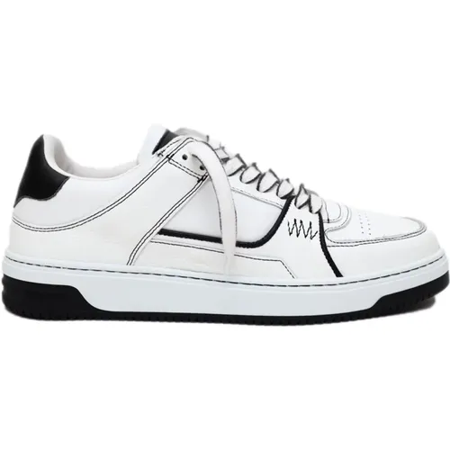 Apex Kontrast Sneakers Weiß Leder , Herren, Größe: 41 EU - Represent - Modalova
