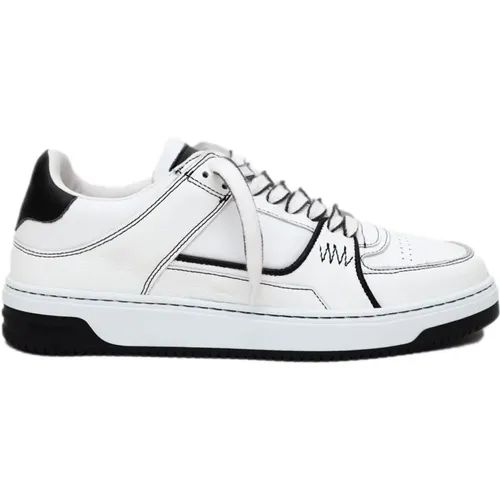 Apex Kontrast Sneakers Weiß Leder , Herren, Größe: 45 EU - REPRESENT - Modalova