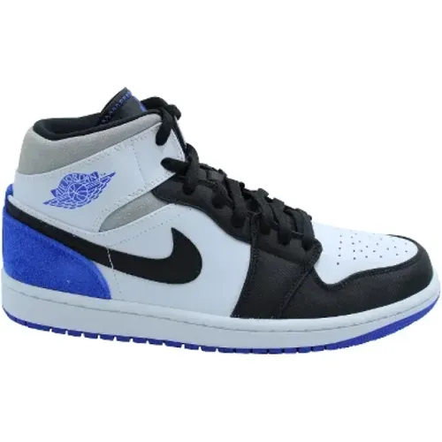 Air Jordan 1 Mid SE Union Royal Leather Sneakers , female, Sizes: 9 UK - Nike - Modalova