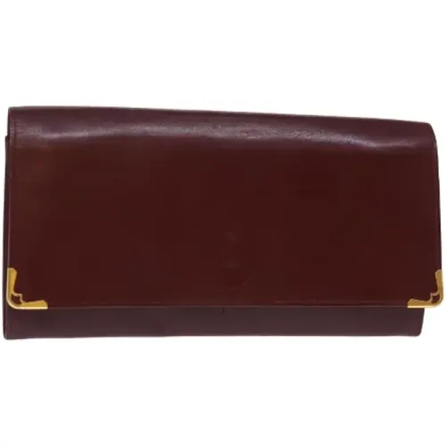 Pre-owned Leder clutches , Damen, Größe: ONE Size - Cartier Vintage - Modalova