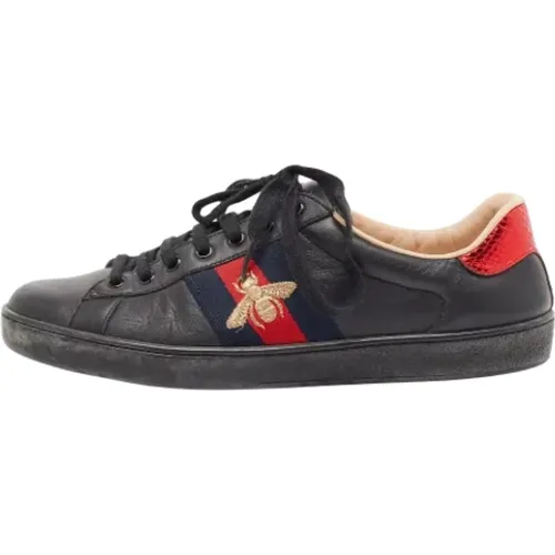 Pre-owned Leder sneakers - Gucci Vintage - Modalova