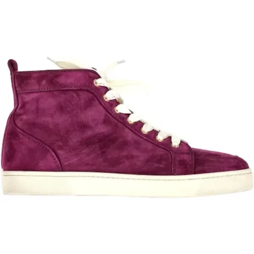 Pre-owned Suede sneakers , female, Sizes: 8 UK - Christian Louboutin Pre-owned - Modalova